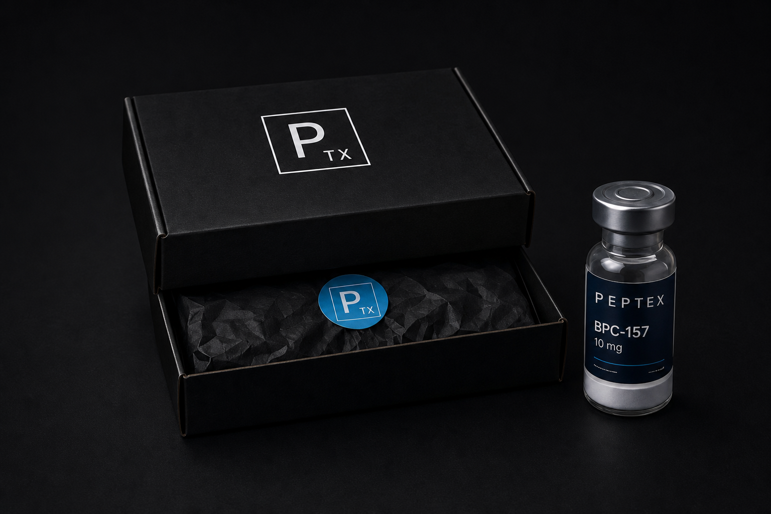 Peptex verpakking met peptide vials
